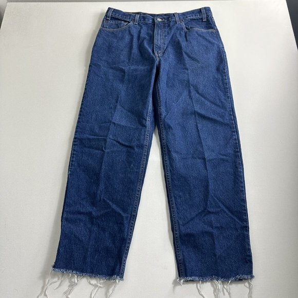 Vintage Levi's Relaxed Straight Leg‎ Blue Jeans Baggy 2001 Med Wash Mens 36x30 - Picture 1 of 11
